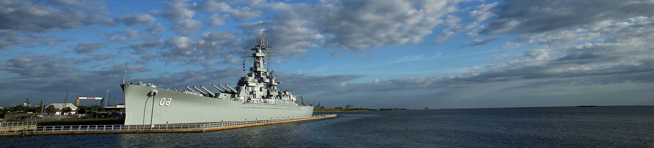 Battleship on Mobile Bay